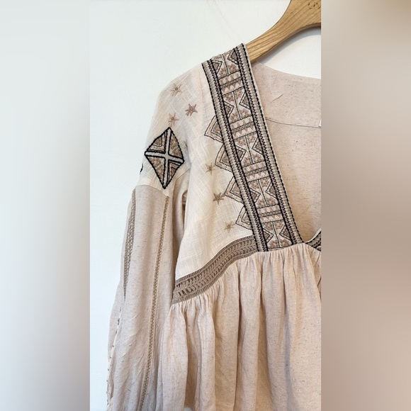 Free People Aria Embroidered Top , sz XS - Picture 8 of 12